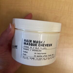Le labo hair mask hinoki / spirulina 250ml/8.5oz new without box